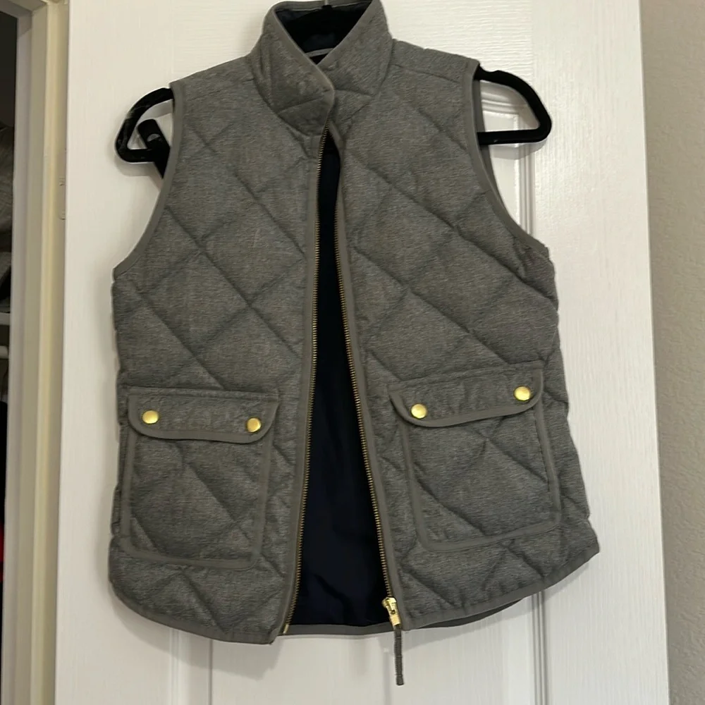 J crew quilted vest